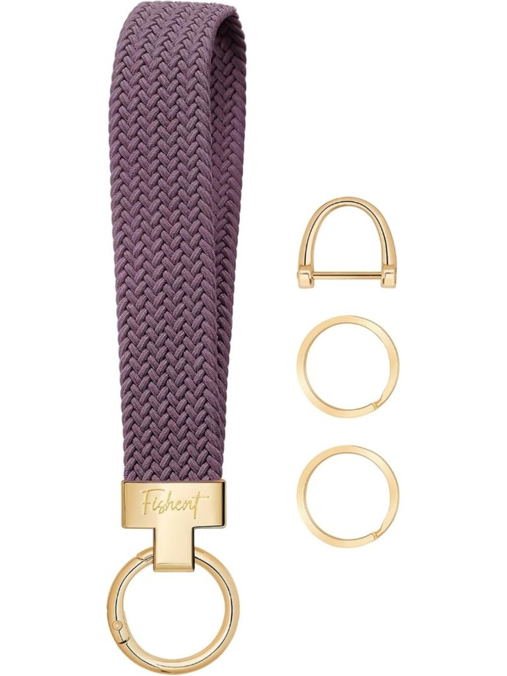 Stretchy Wristlet Keychain, Cute Key Chain with Keyrings